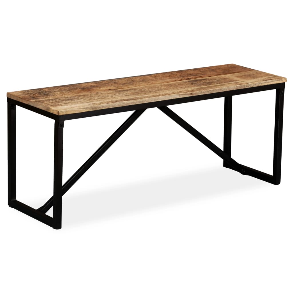 Bench Solid Mango Wood 110x35x45 cm - Newstart Furniture