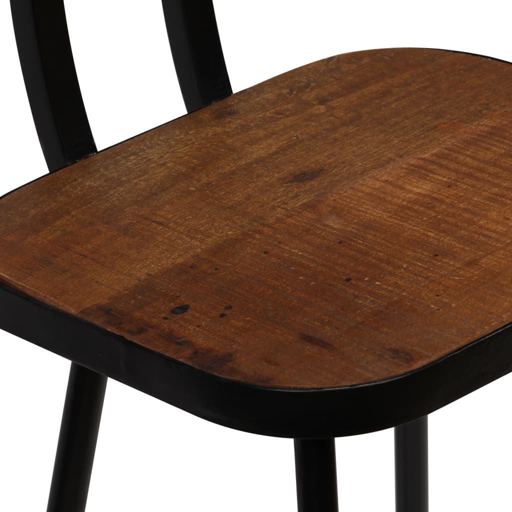 Bar Chairs 4 pcs Solid Reclaimed Wood - Newstart Furniture