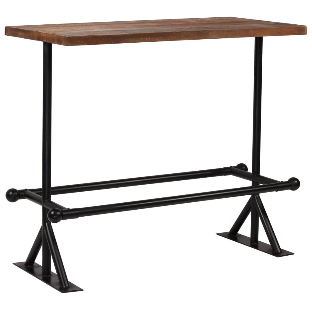 Bar Set 5 Piece Solid Reclaimed Wood - Newstart Furniture