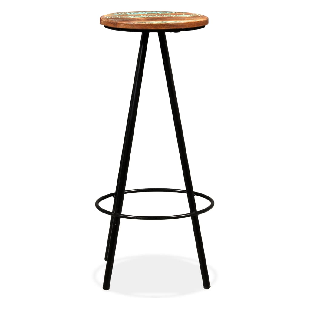 Bar Stools 4 pcs Solid Reclaimed Wood - Newstart Furniture