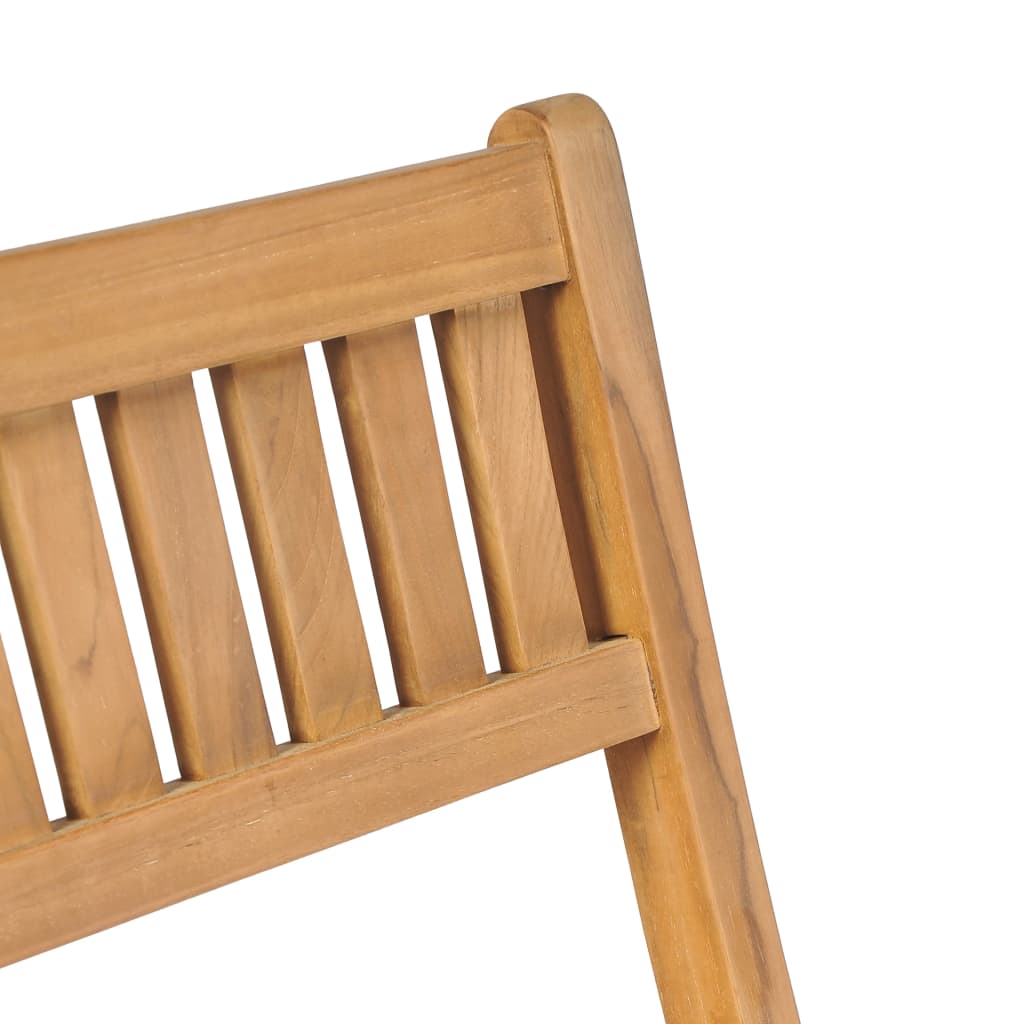 Folding Outdoor Bar Stools 2 pcs Solid Teak Wood - Newstart Furniture