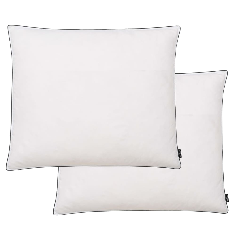 Pillows 2 pcs Down/Feather Filling Heavy 70x60 cm White - Newstart Furniture