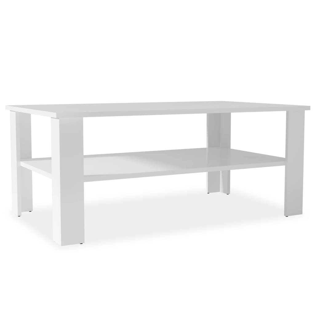Coffee Table Engineered Wood 100x59x42 cm White - Newstart Furniture