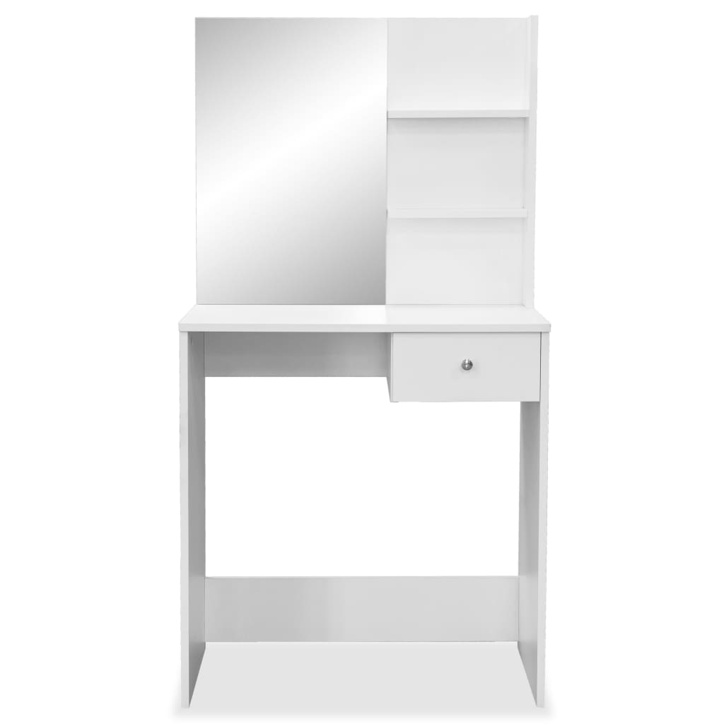 Dressing Table Engineered Wood 75x40x141 cm White - Newstart Furniture