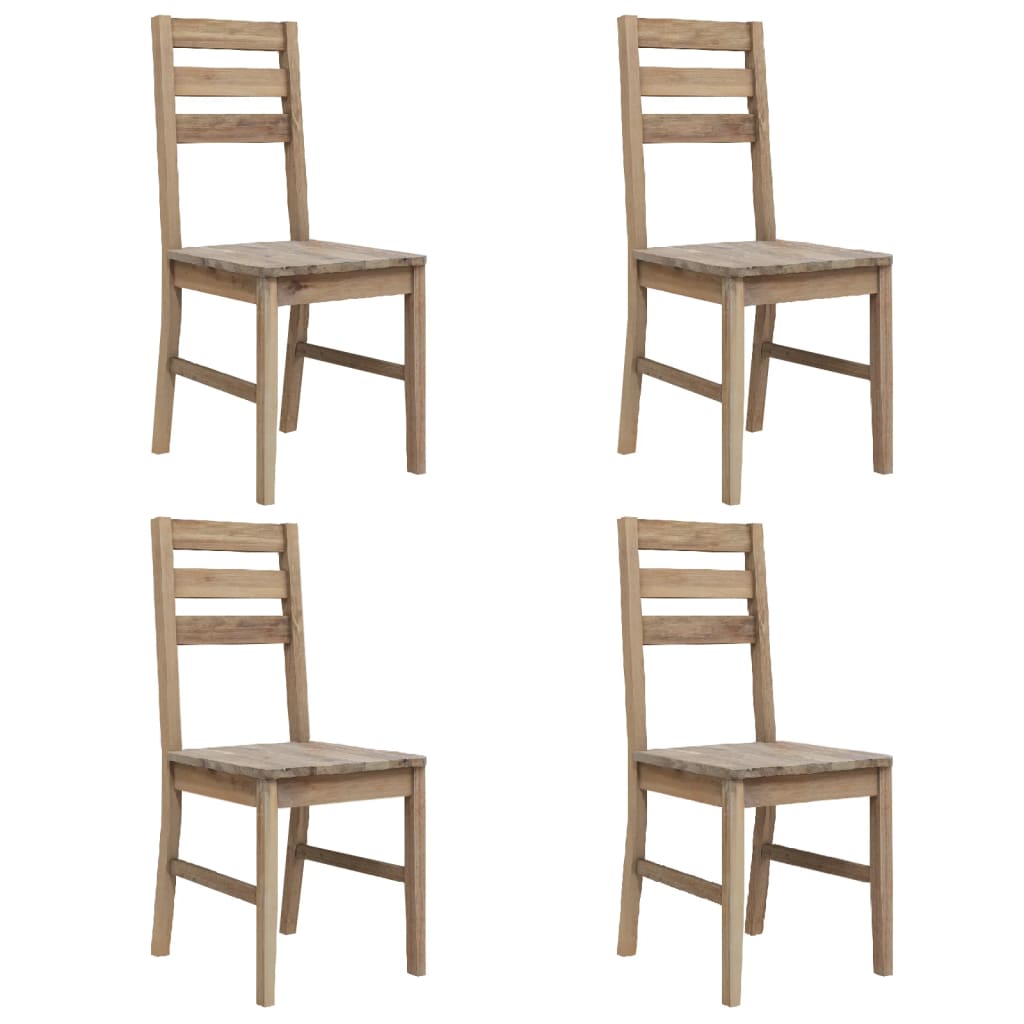 Dining Chairs 4 pcs Solid Acacia Wood - Newstart Furniture