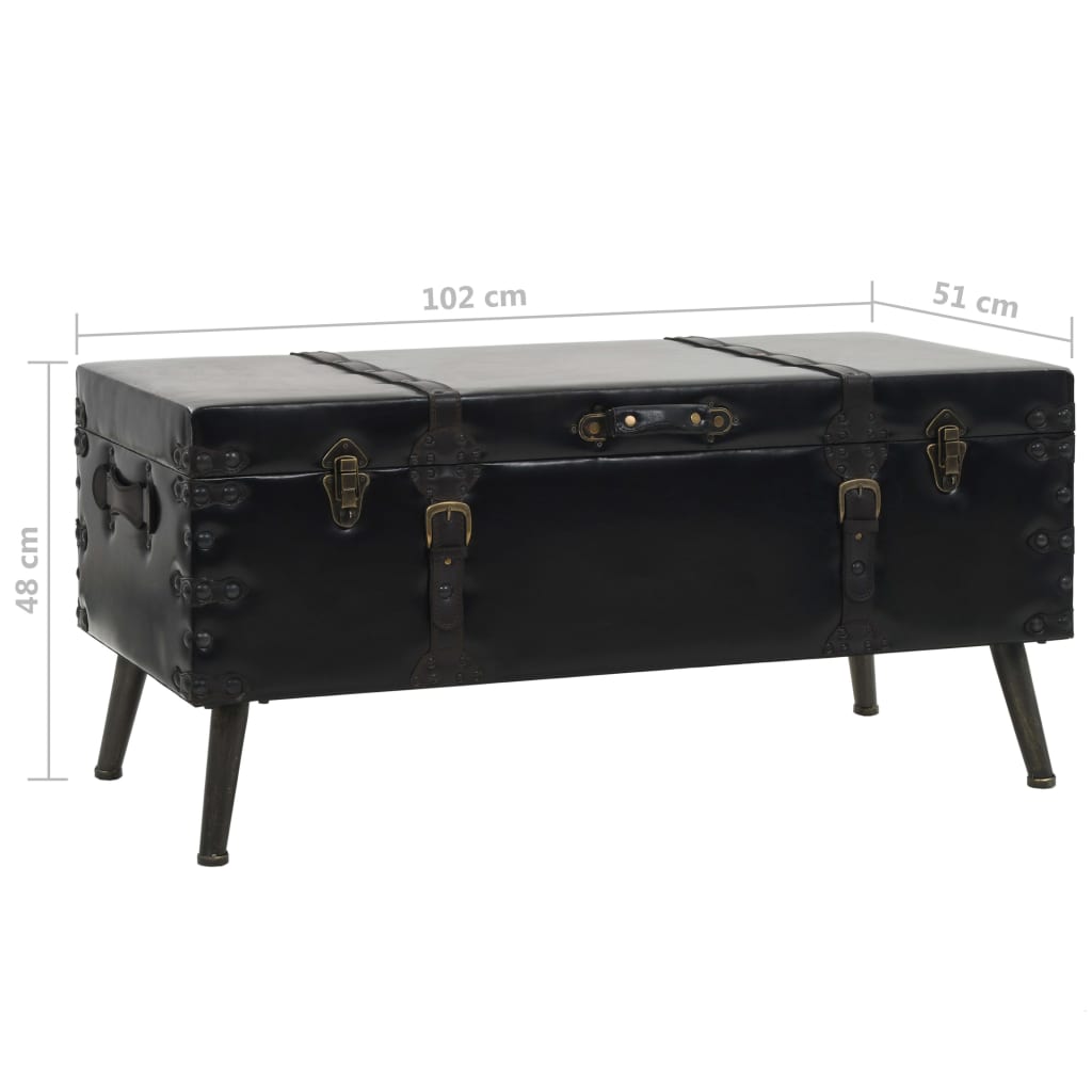 Coffee Table MDF and Steel 102x51x48 cm - Newstart Furniture