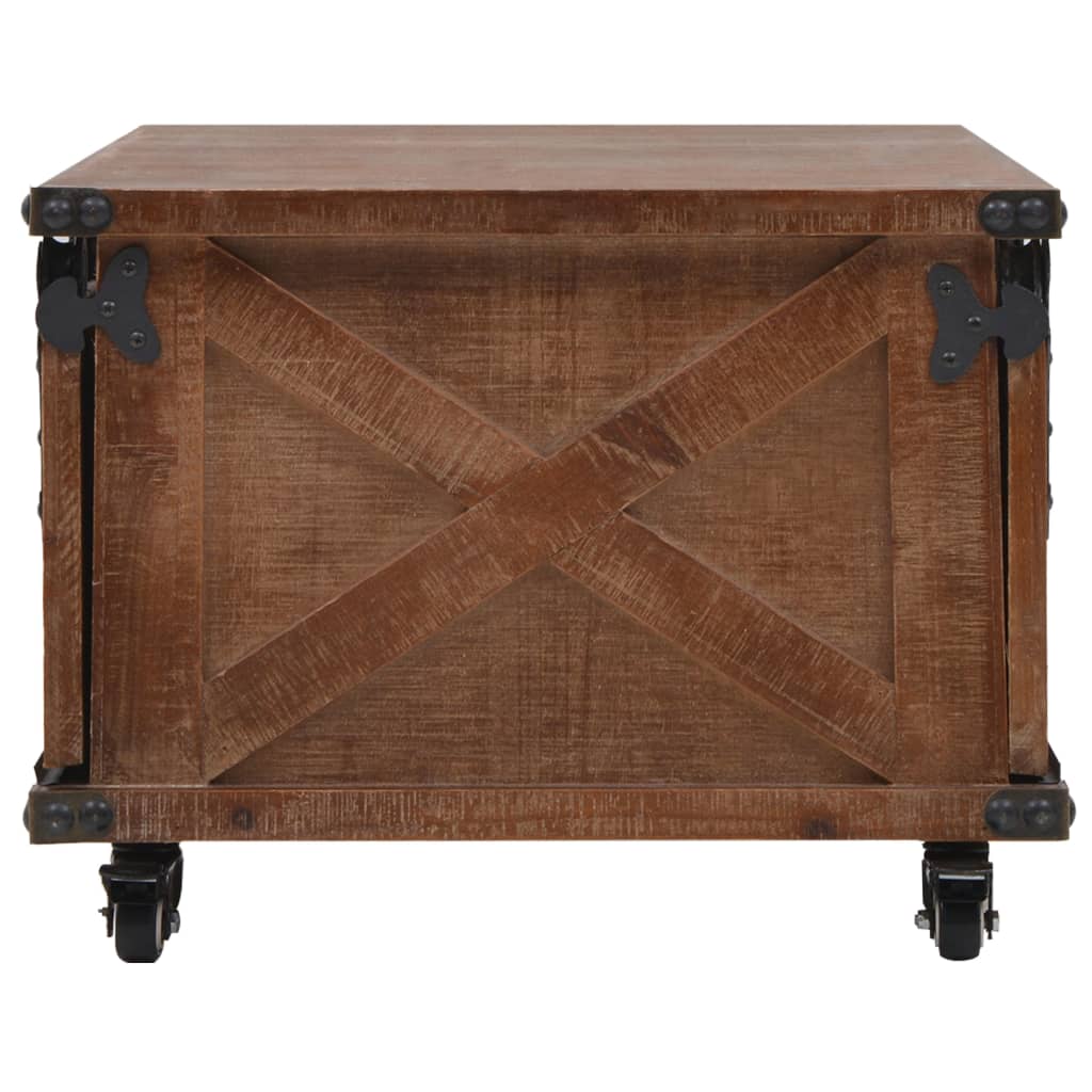 Coffee Table Solid Fir Wood 91x51x38 cm Brown - Newstart Furniture