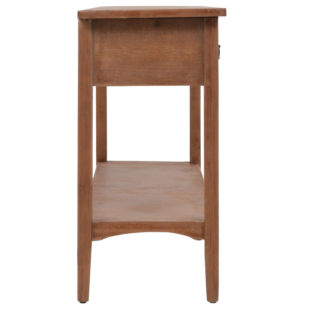 Console Table Solid Fir Wood 126x40x77.5 cm Brown - Newstart Furniture