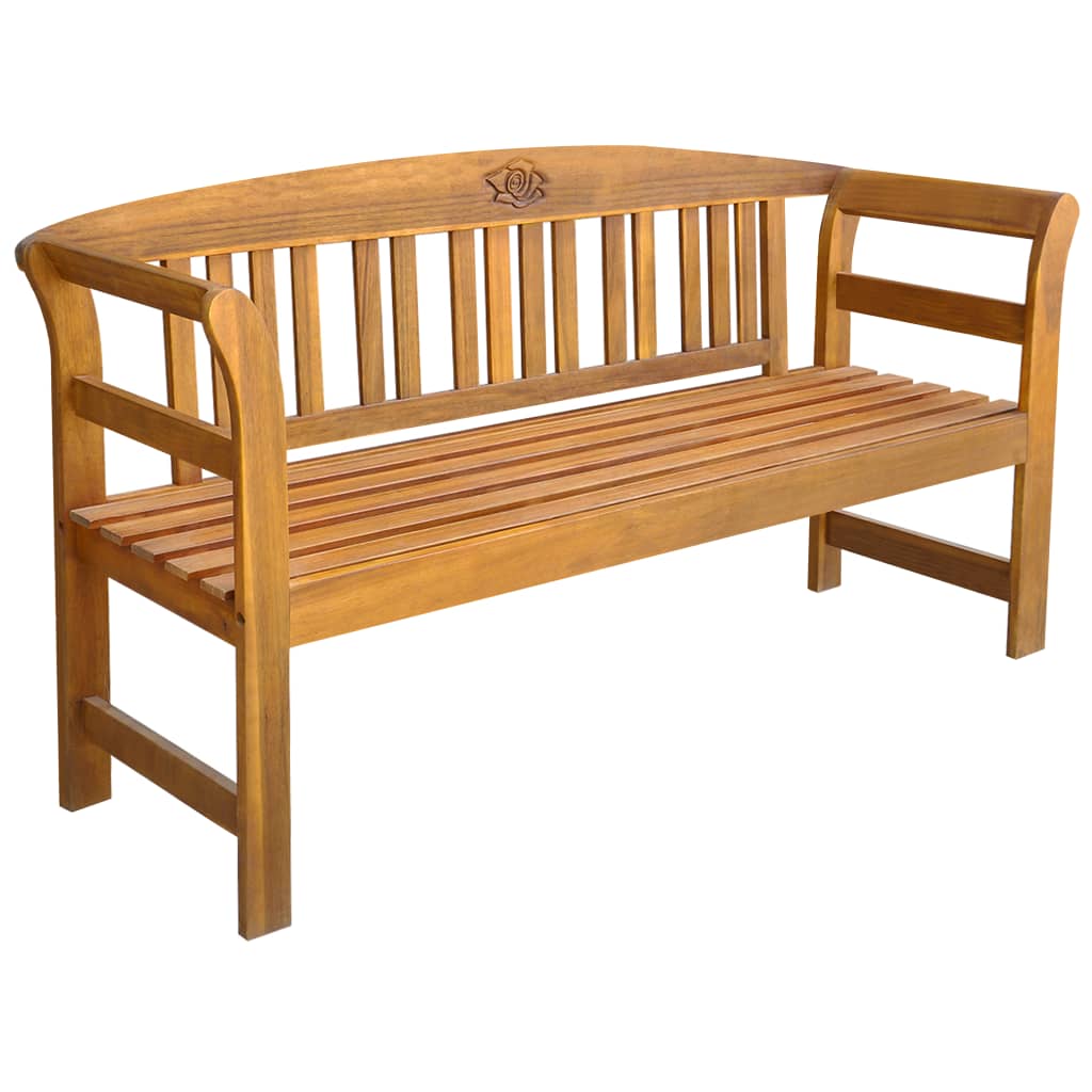 Garden Bench 157 cm Solid Acacia Wood - Newstart Furniture