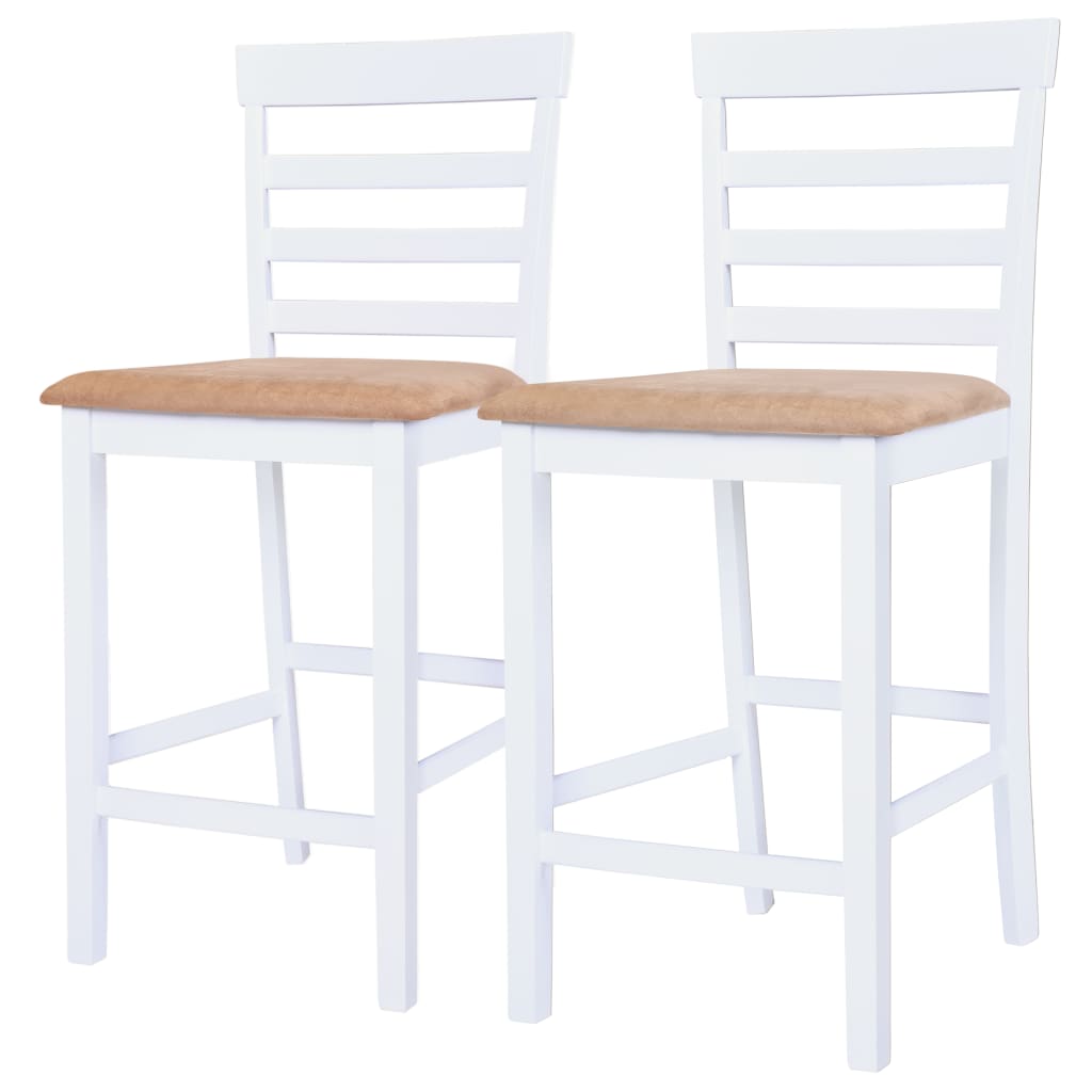 Bar Table and Stool Set 3 Pieces MDF Dark Brown - Newstart Furniture
