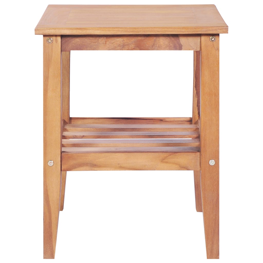 Coffee Table 40x40x50 cm Square Solid Teak - Newstart Furniture