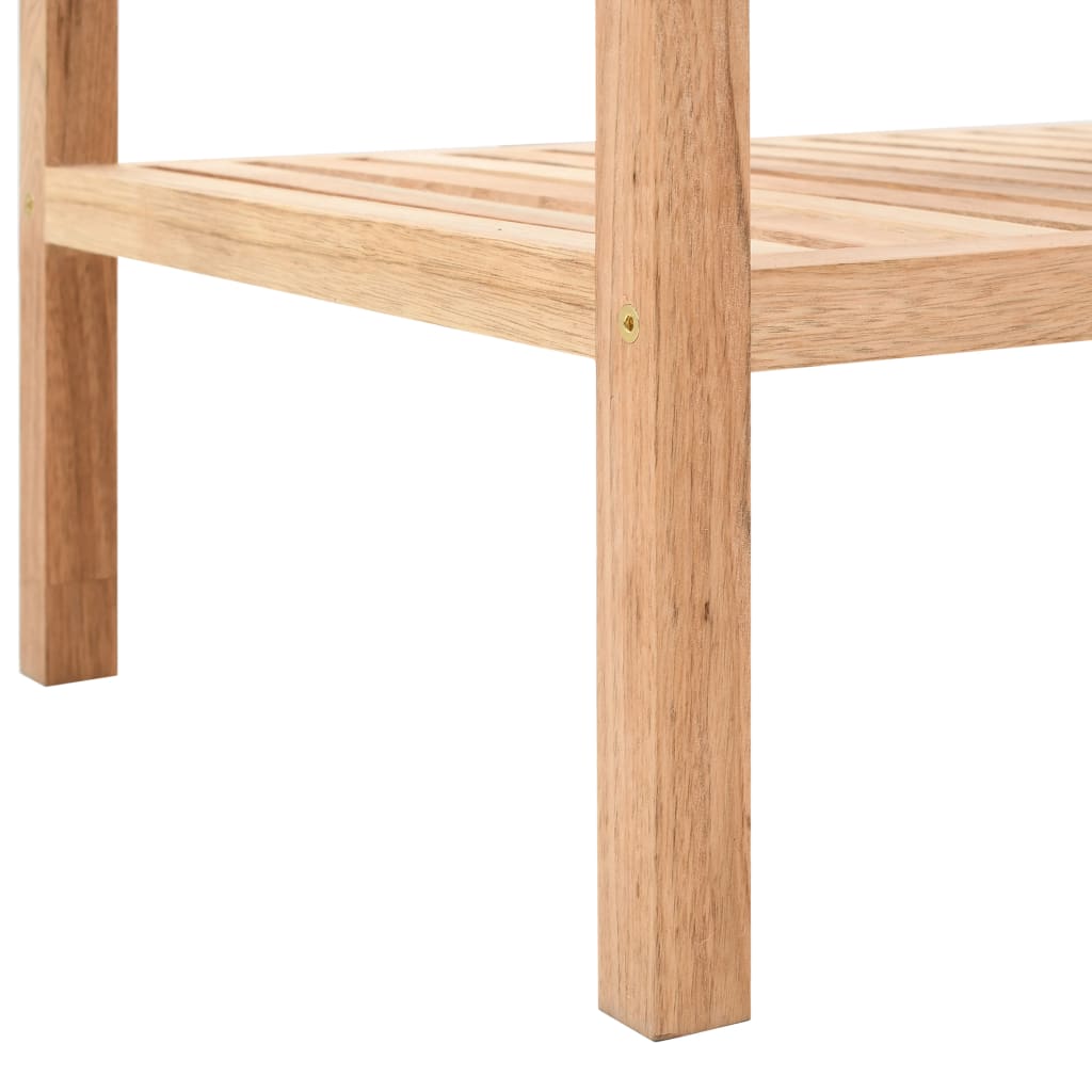 Bathroom Shelf Solid Walnut Wood 100x40x65 cm - Newstart Furniture