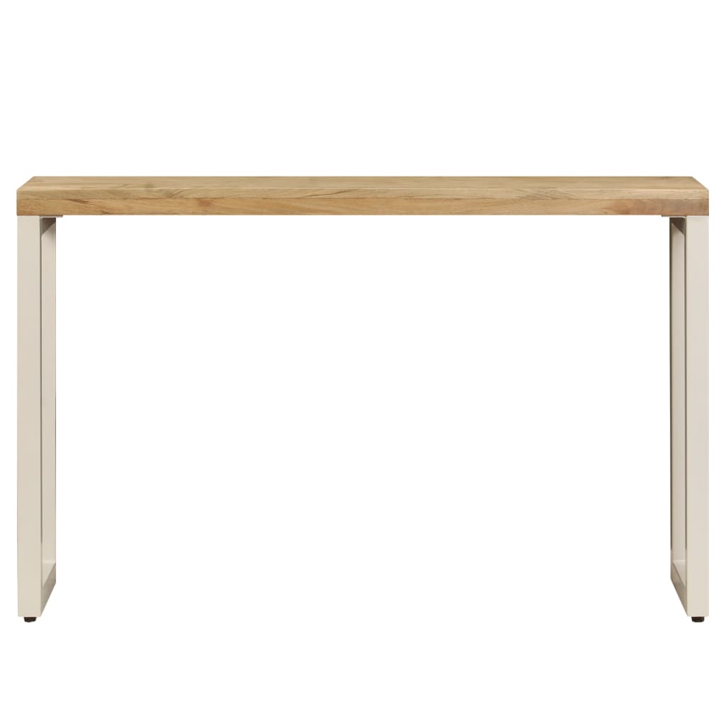 Console Table 120x35x76 cm Solid Wood Mango and Steel - Newstart Furniture
