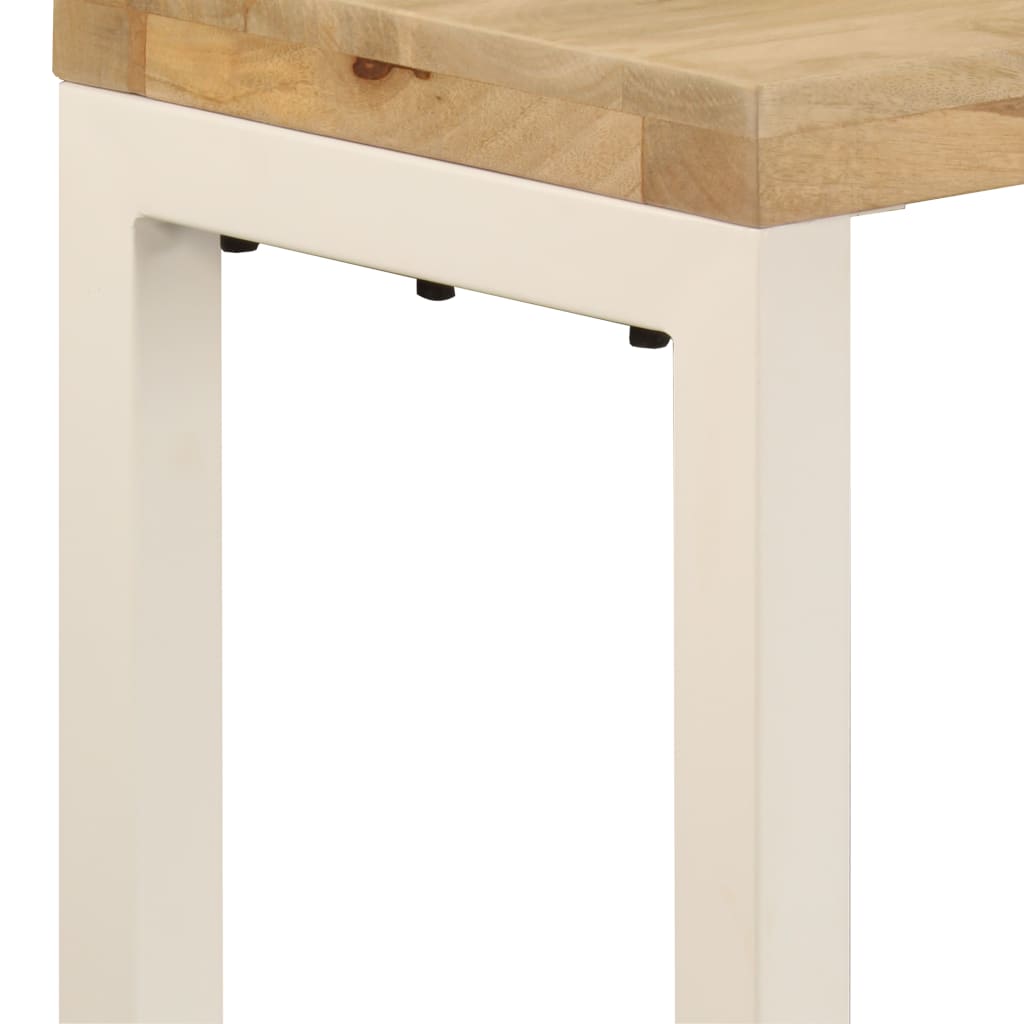 Console Table 120x35x76 cm Solid Wood Mango and Steel - Newstart Furniture