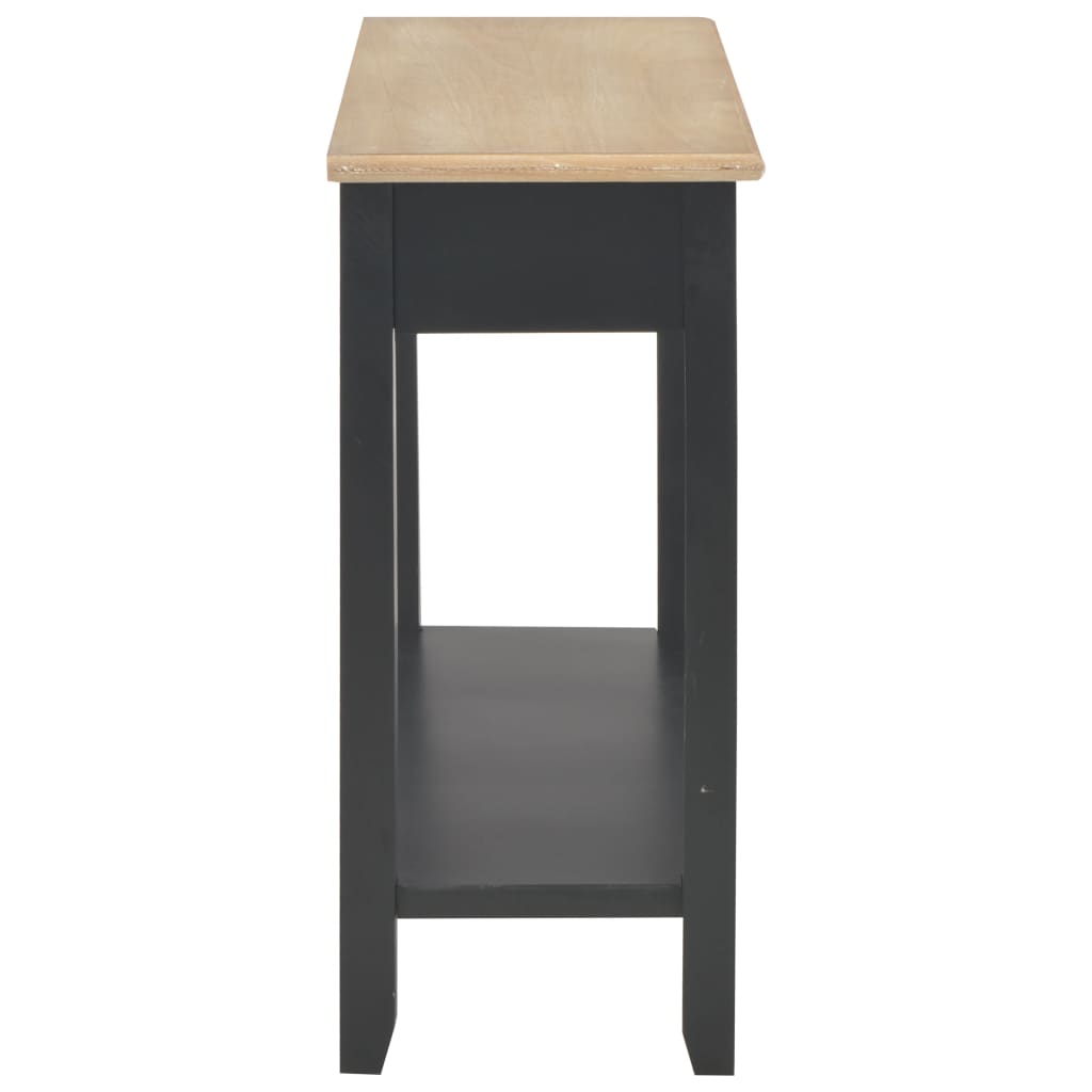 Console Table Black 110x35x80 cm Wood - Newstart Furniture
