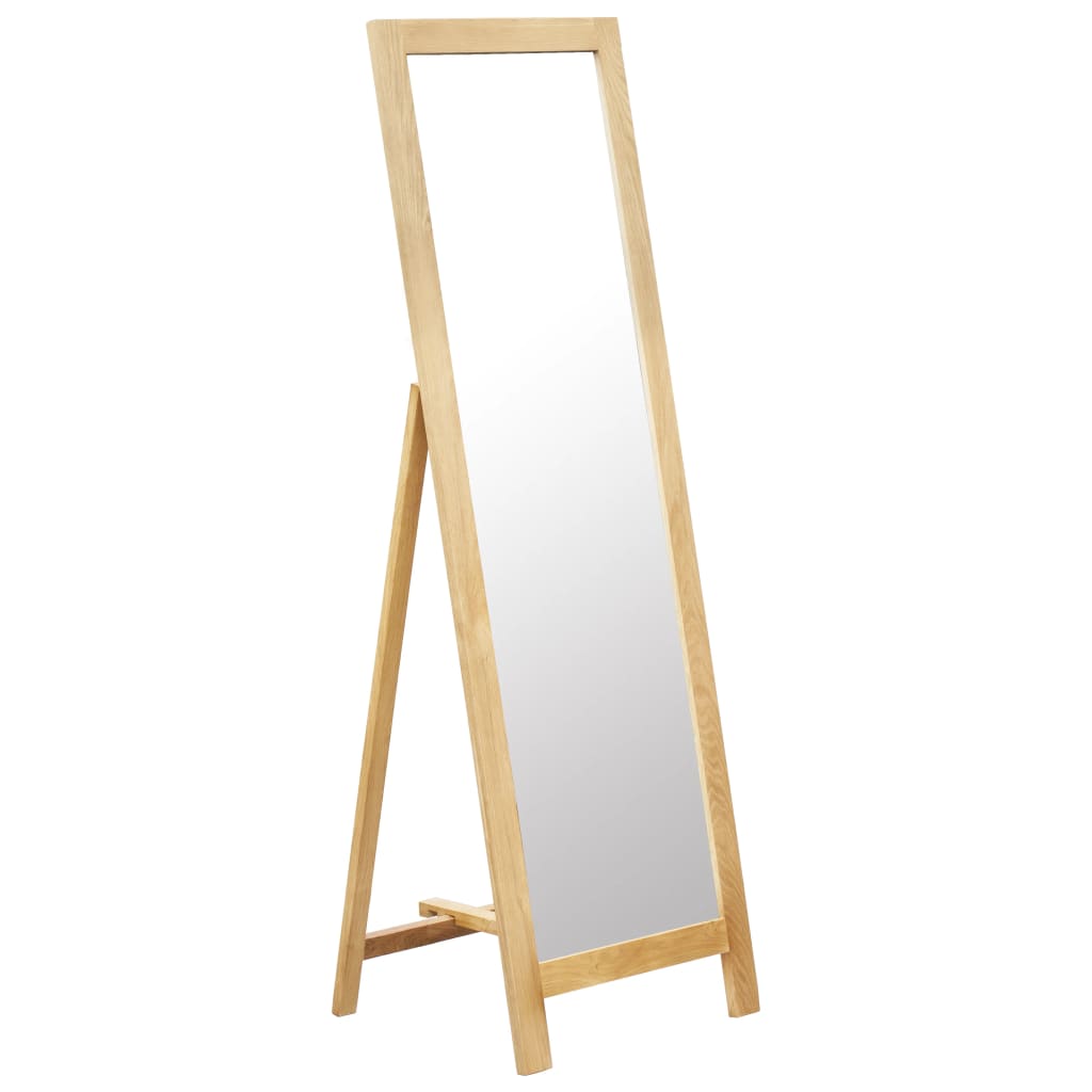 Freestanding Mirror 48x46.5x150 cm Solid Oak Wood - Newstart Furniture