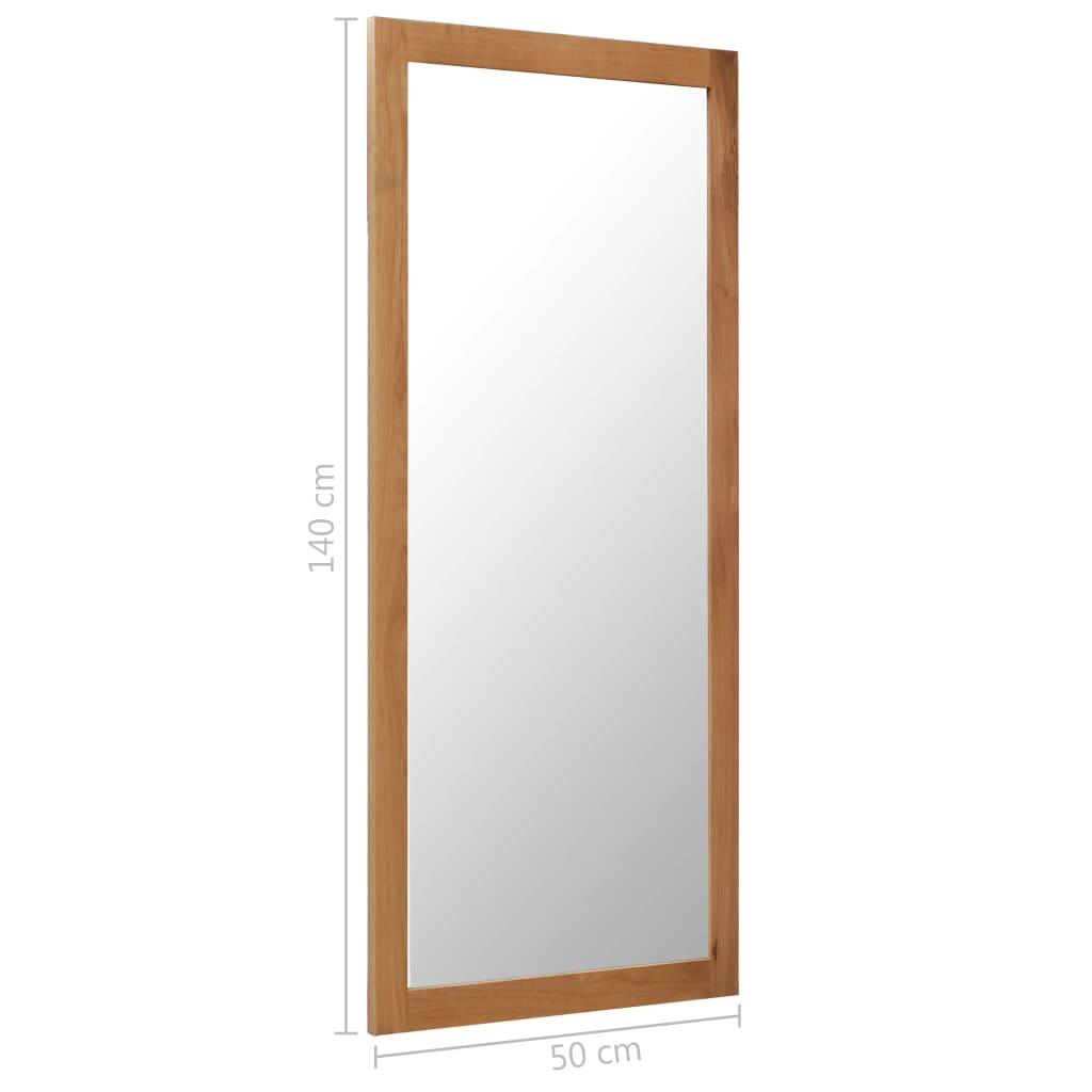 Mirror 50x140 cm Solid Oak Wood - Newstart Furniture