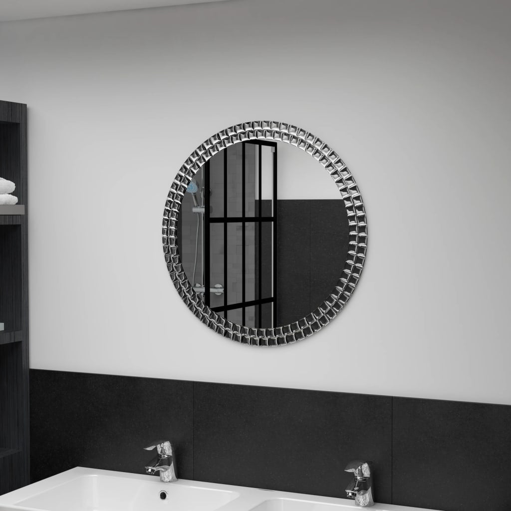 Wall Mirror 60 cm Tempered Glass - Newstart Furniture