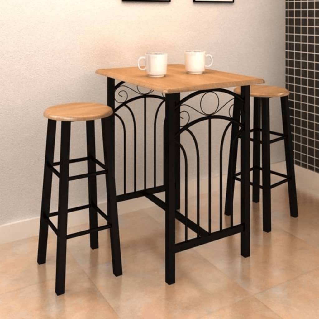 Breakfast/Dinner Table Dining Set MDF with Black - Newstart Furniture