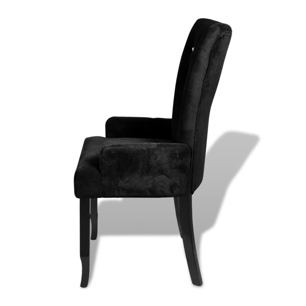 Armchair Black Velvet - Newstart Furniture