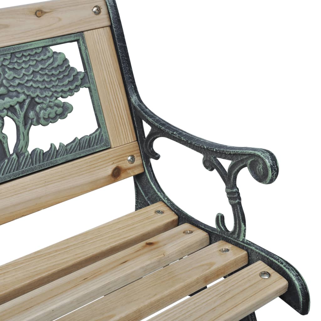 Children Garden Bench 84 cm Wood - Newstart Furniture