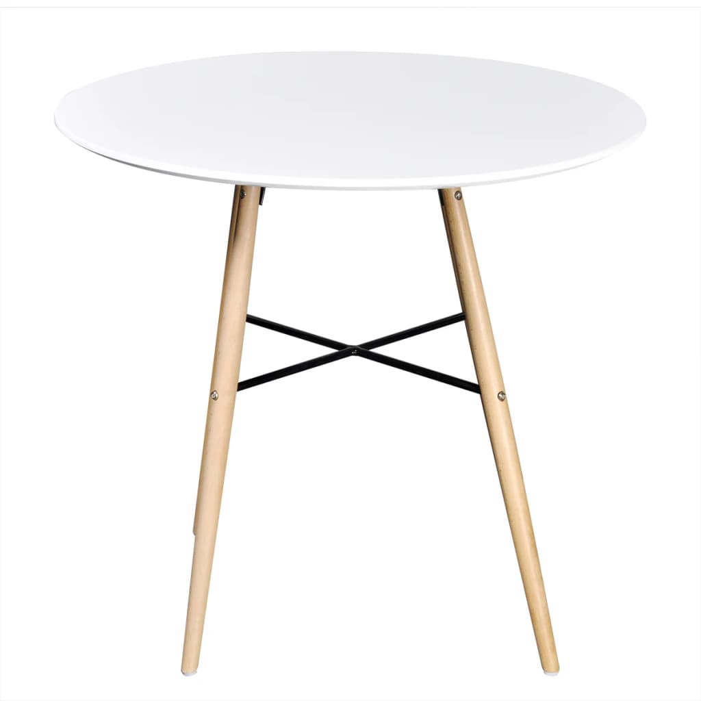 Dining Table MDF Round White - Newstart Furniture