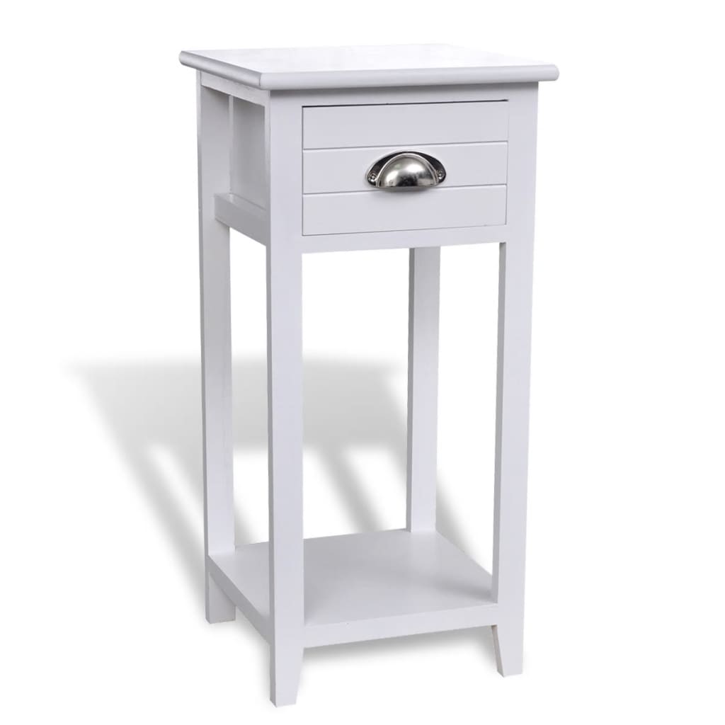 Nightstand with 1 Drawer White - Newstart Furniture