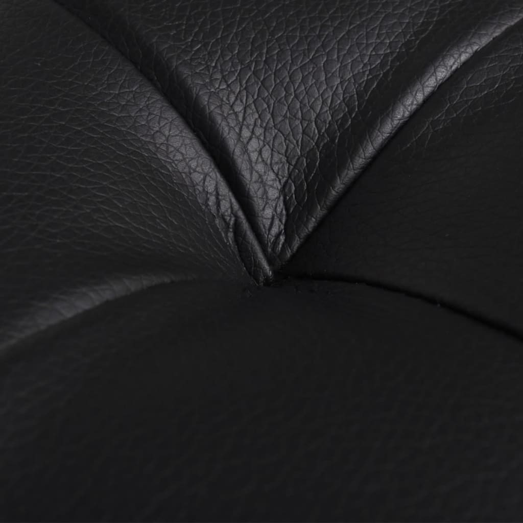 Storage Ottoman Artificial Leather Black - Newstart Furniture