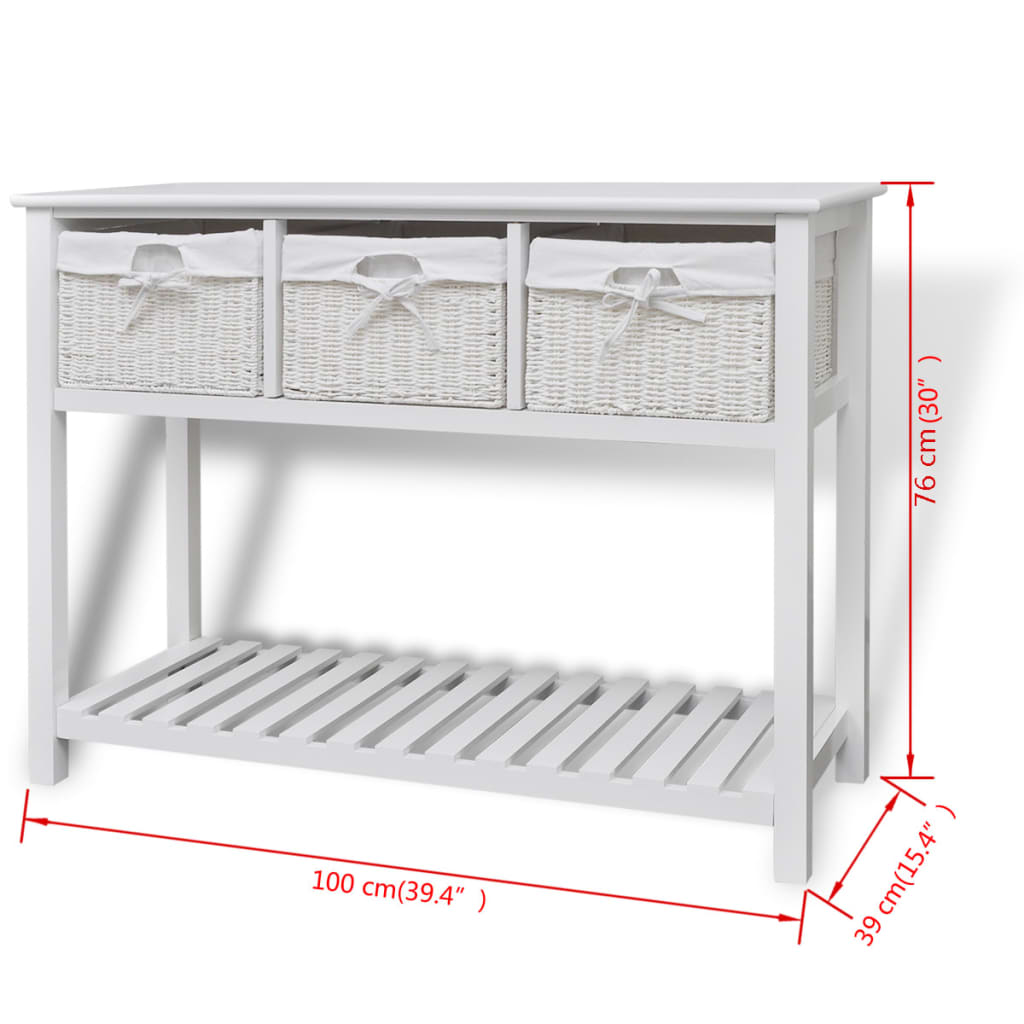 Storage Sideboard White - Newstart Furniture