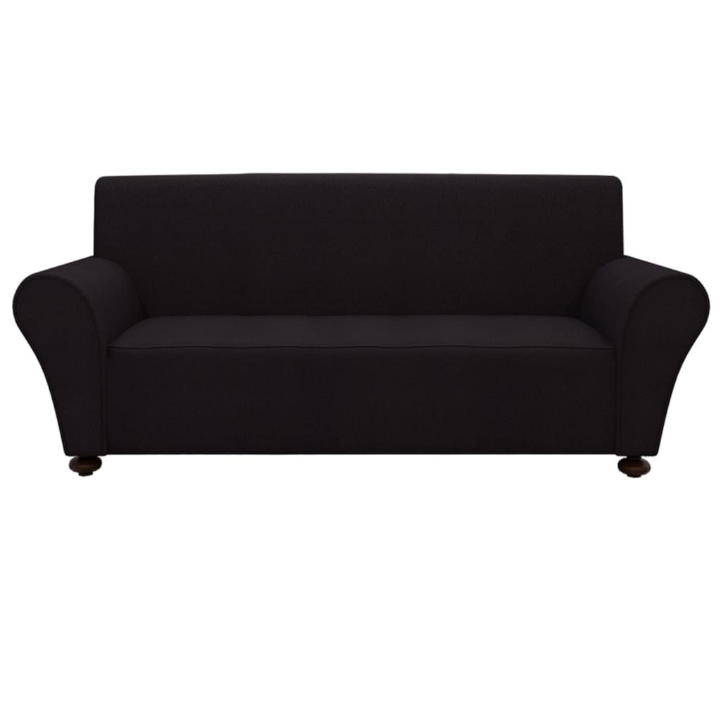 Stretch Couch Slipcover Black Polyester Jersey - Newstart Furniture