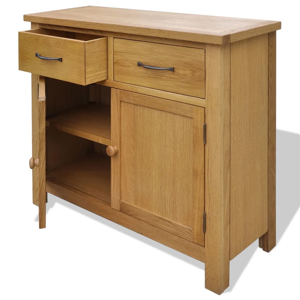 Sideboard 90x33.5x83 cm Solid Oak Wood - Newstart Furniture
