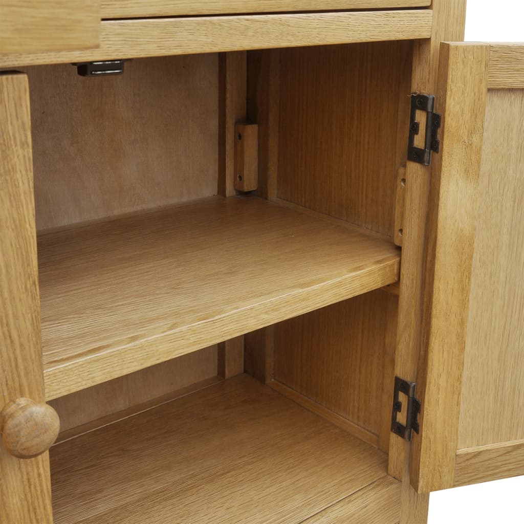 Sideboard 90x33.5x83 cm Solid Oak Wood - Newstart Furniture