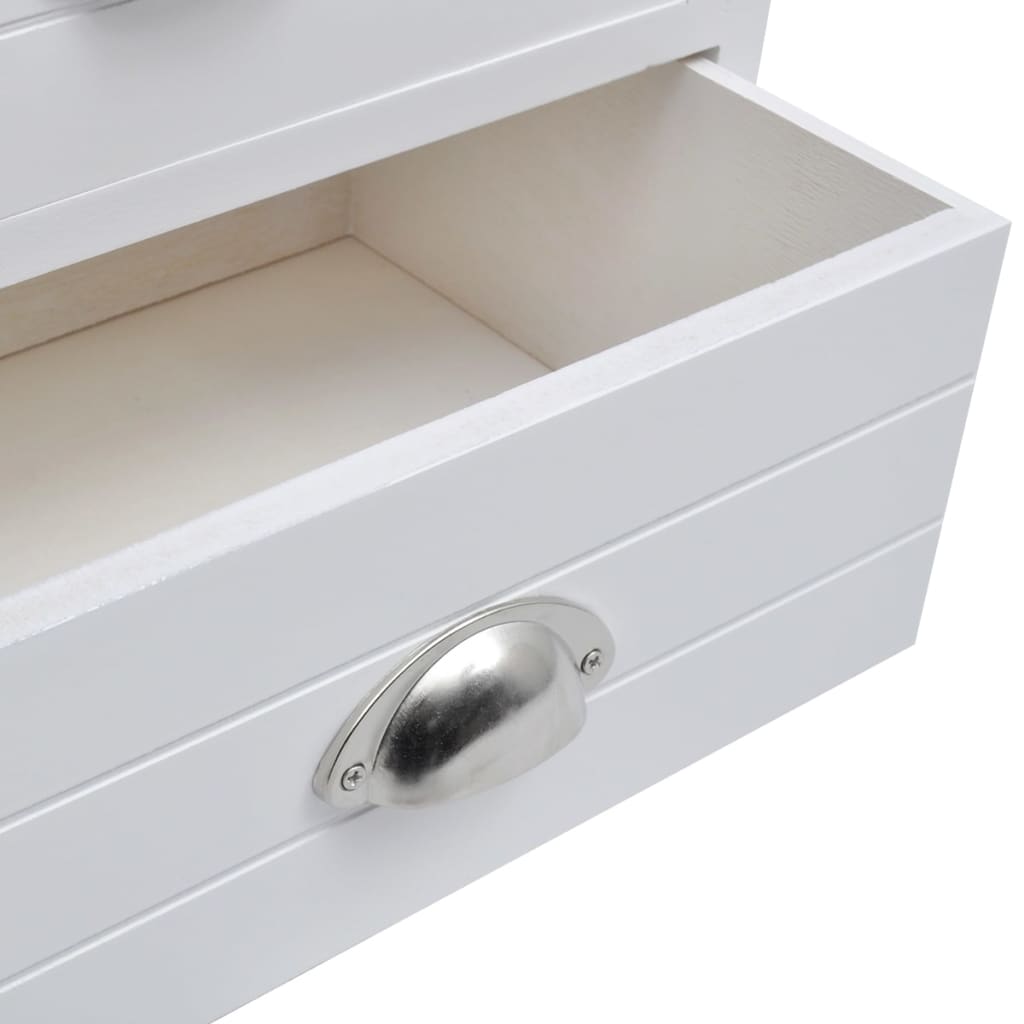 French Bedside Cabinets 2 pcs White - Newstart Furniture