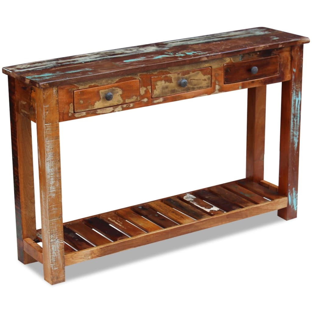 Console Table Solid Reclaimed Wood 120x30x76 cm - Newstart Furniture