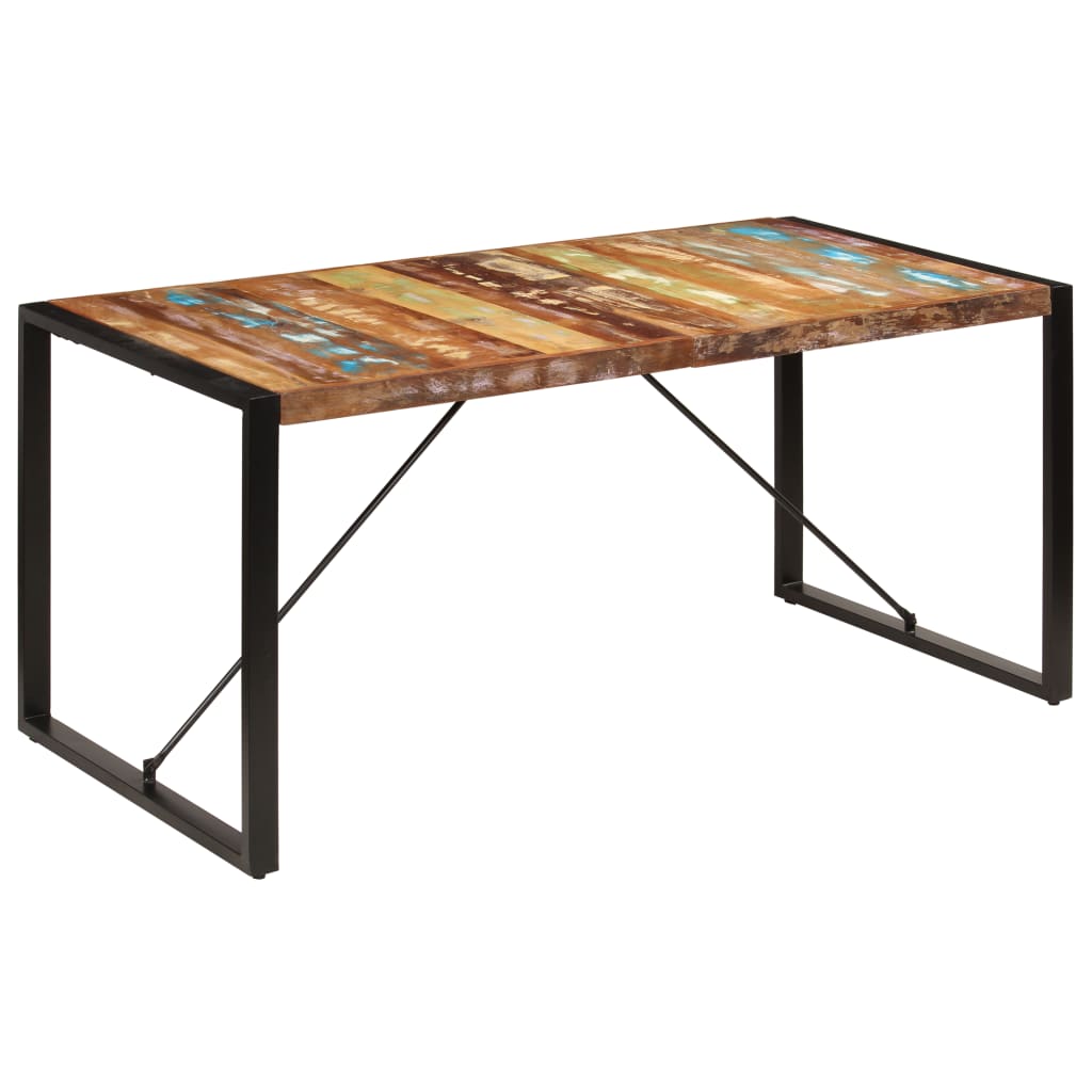 Dining Table 160x80x75 cm Solid Reclaimed Wood - Newstart Furniture