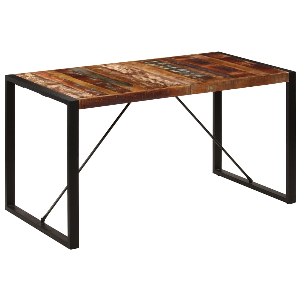 Dining Table 140x70x75 cm Solid Reclaimed Wood - Newstart Furniture