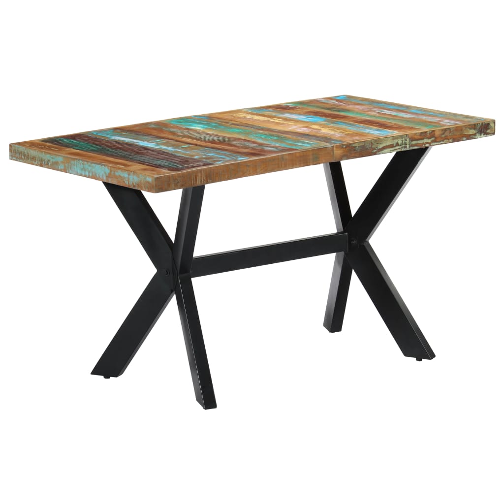 Dining Table 140x70x75 cm Solid Reclaimed Wood - Newstart Furniture