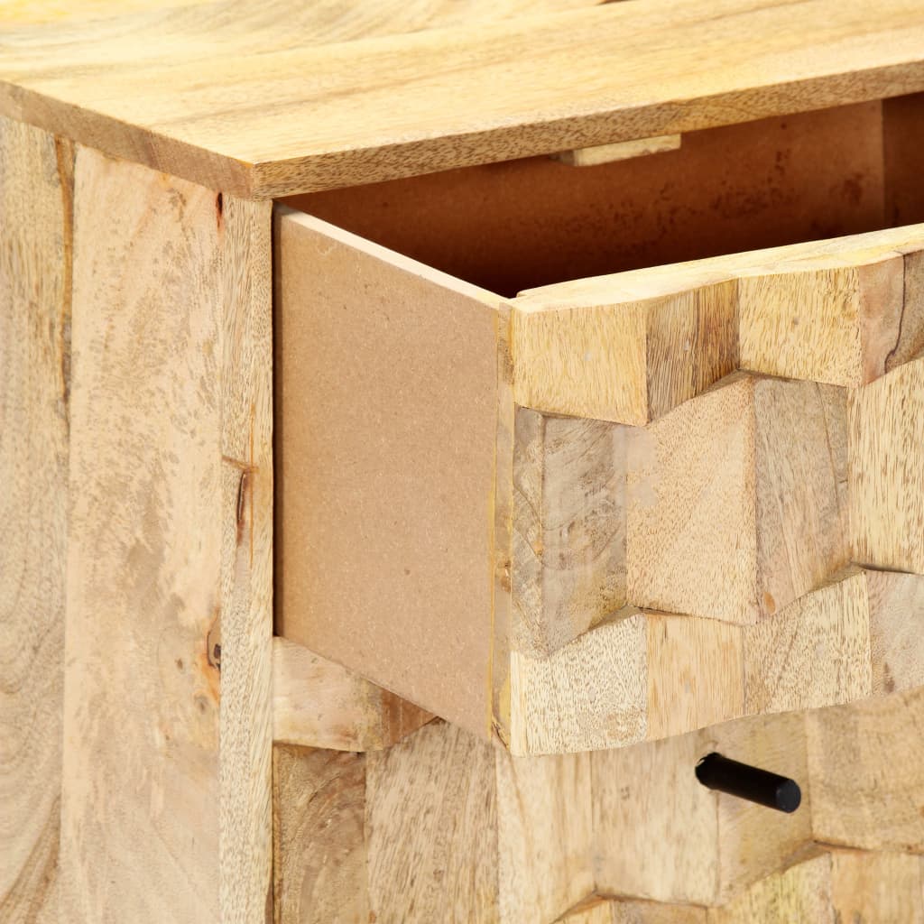 Bedside Cabinet 40x30x50 cm Solid Mango Wood - Newstart Furniture