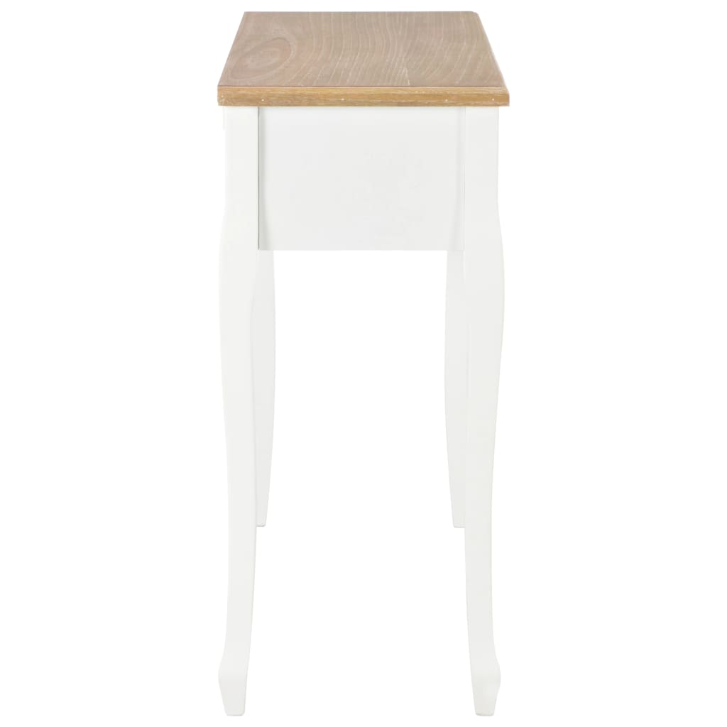 Dressing Console Table with 3 Drawers White - Newstart Furniture