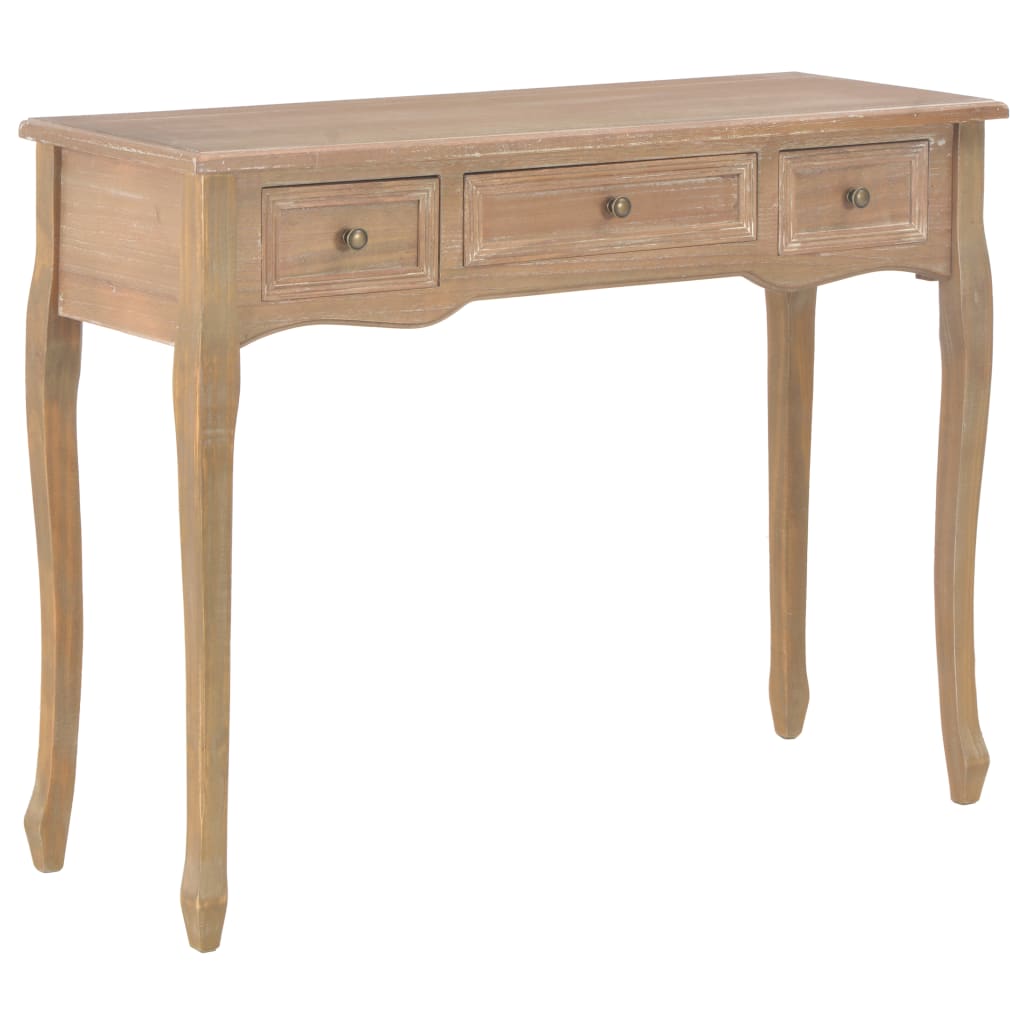 Dressing Console Table with 3 Drawers Brown - Newstart Furniture