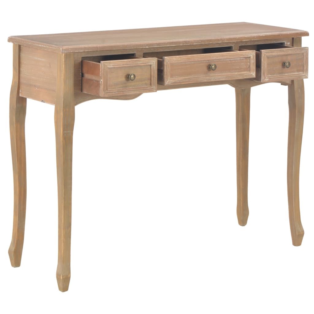 Dressing Console Table with 3 Drawers Brown - Newstart Furniture