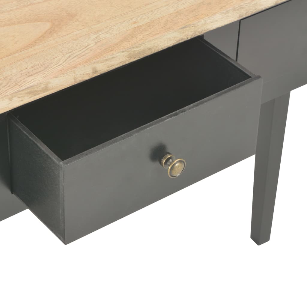 Dressing Console Table Black 79x30x74 cm Wood - Newstart Furniture