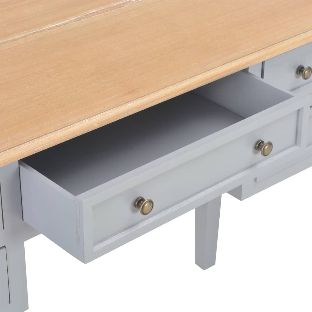 Writing Desk Grey 109.5x45x77.5 cm Wood - Newstart Furniture