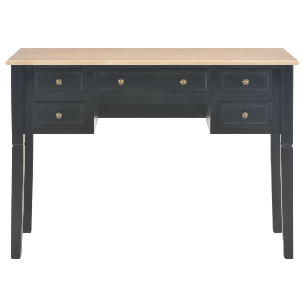 Writing Desk Black 109.5x45x77.5 cm Wood - Newstart Furniture