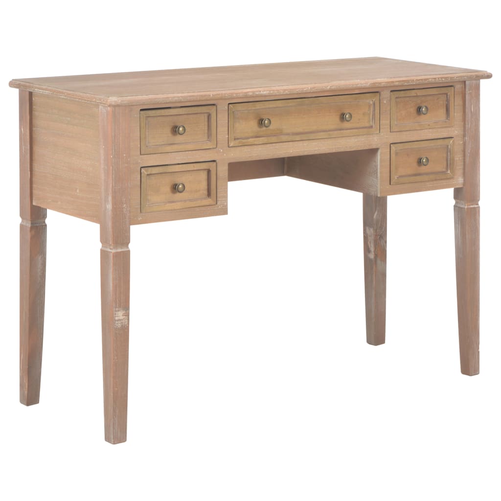 Writing Desk Brown 109.5x45x77.5 cm Wood - Newstart Furniture