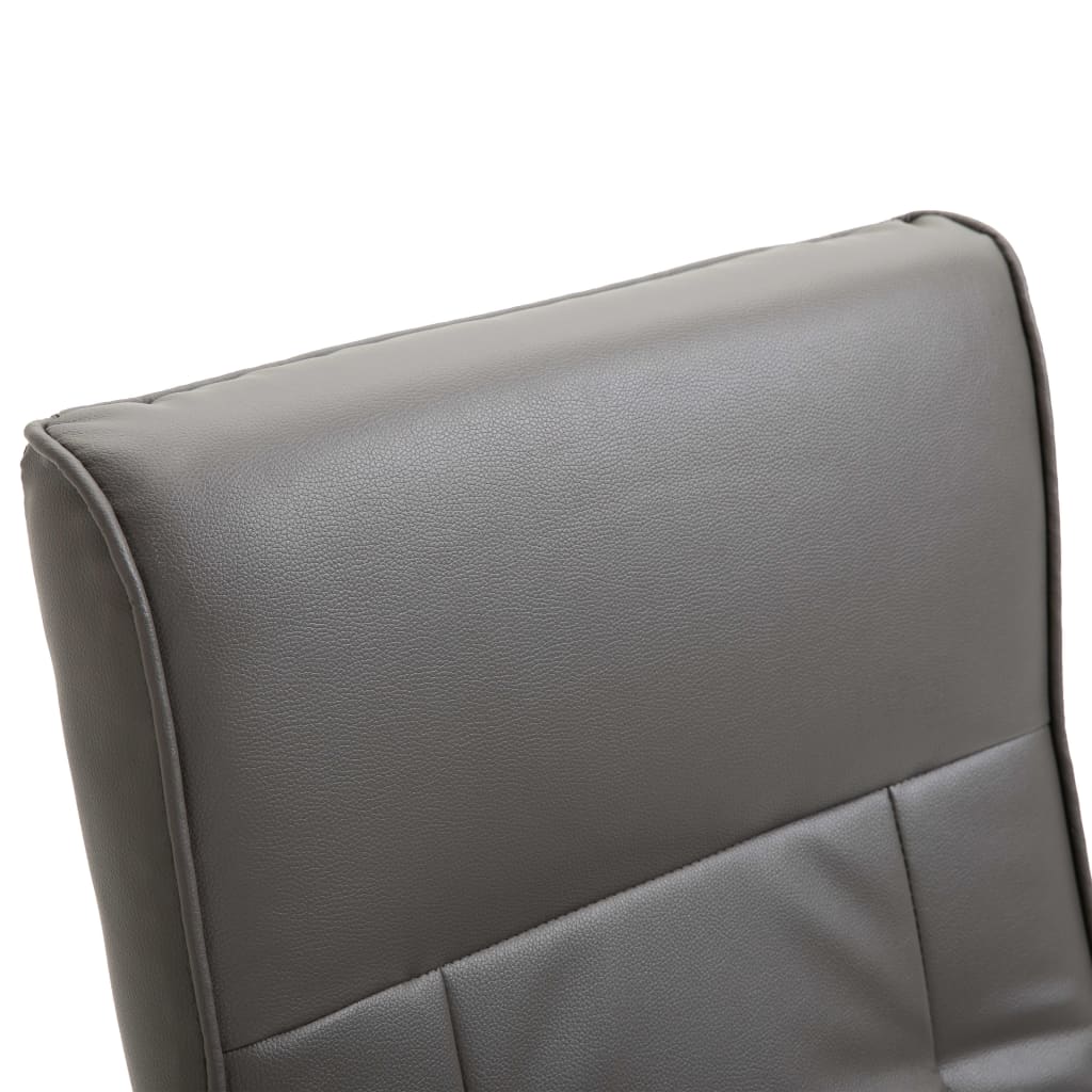 Swivel TV Armchair Grey Faux Leather - Newstart Furniture