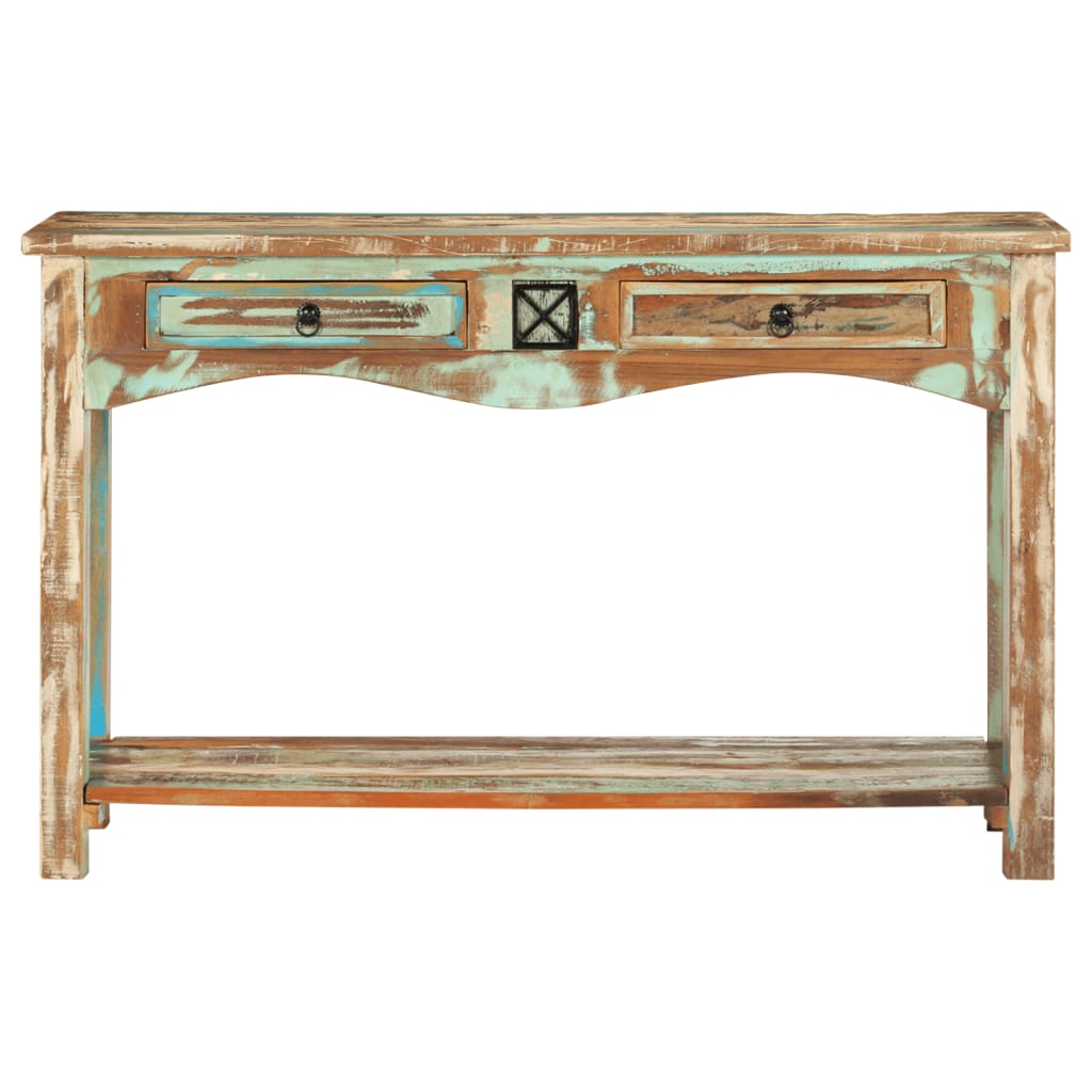 Console Table 120x40x75 cm Solid Reclaimed Wood - Newstart Furniture