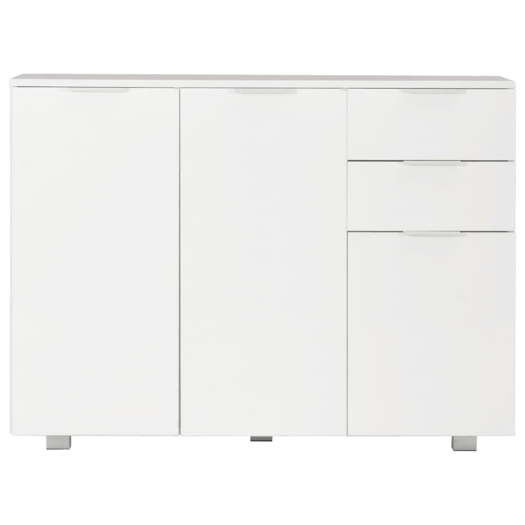 Sideboard High Gloss White 107x35x80.5 cm - Newstart Furniture