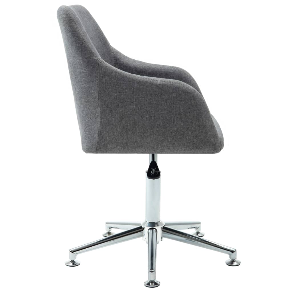 Swivel Dining Chair Light Grey Fabric - Newstart Furniture