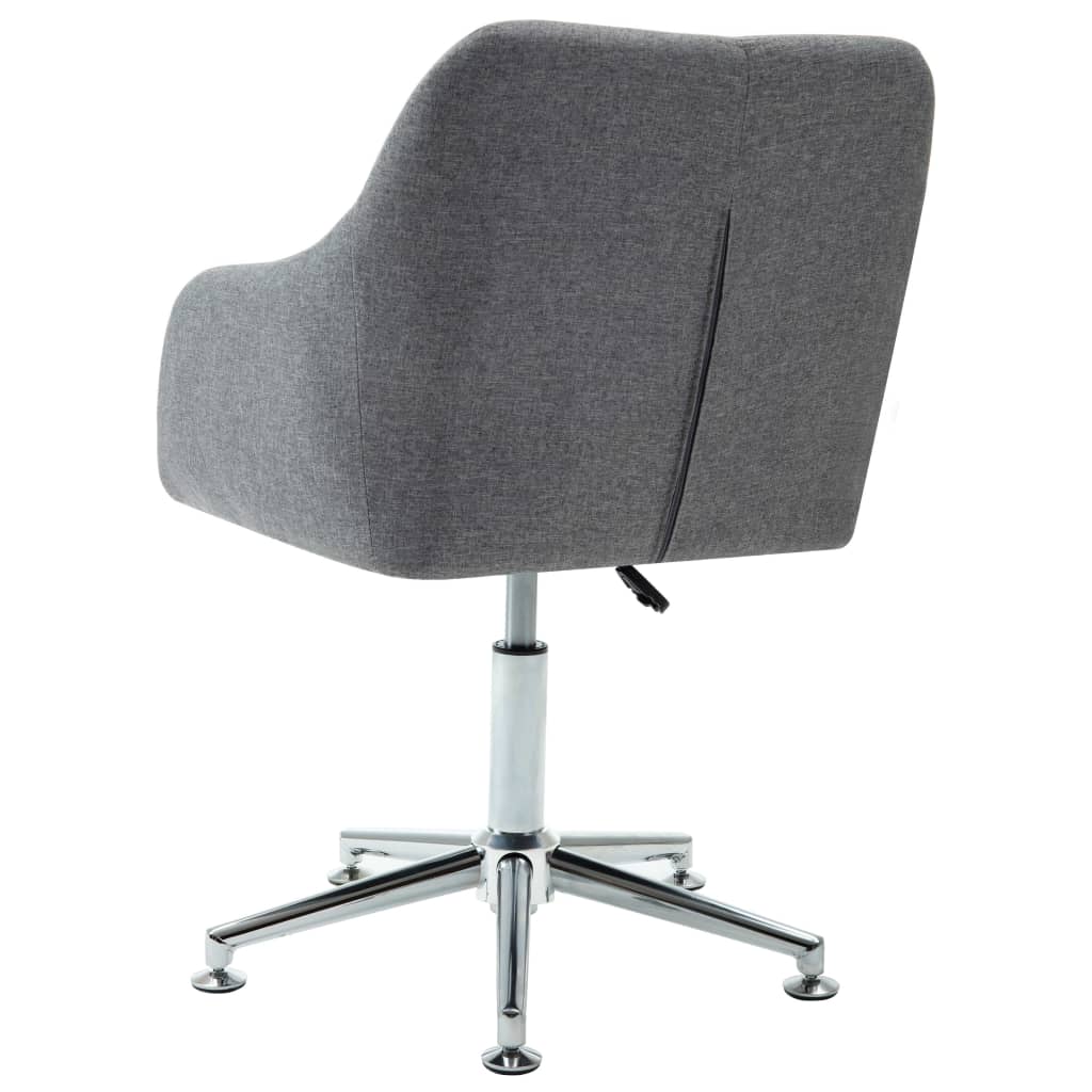 Swivel Dining Chair Light Grey Fabric - Newstart Furniture